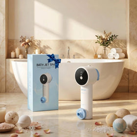 BFJOG bath jets create ultra-dense bubbles for a luxurious spa-at-home atmosphere.