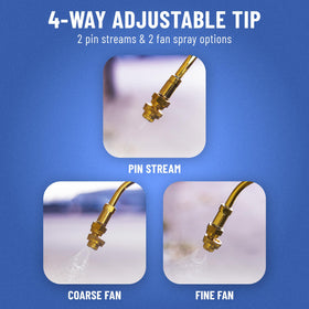 B&G 5800 MultiJet Tip coarse fan pattern covers larger exterior areas efficiently.