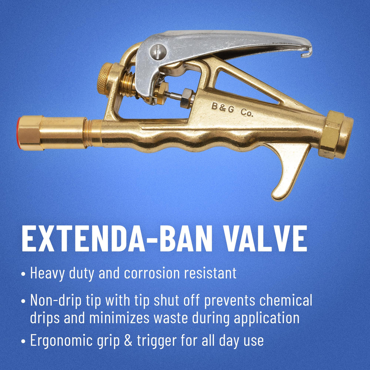 BG Primeline 18-inch brass extension provides extended reach for tight spaces.