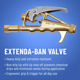 B&G Primeline 18-inch brass extension adds reach for hard-to-reach areas.