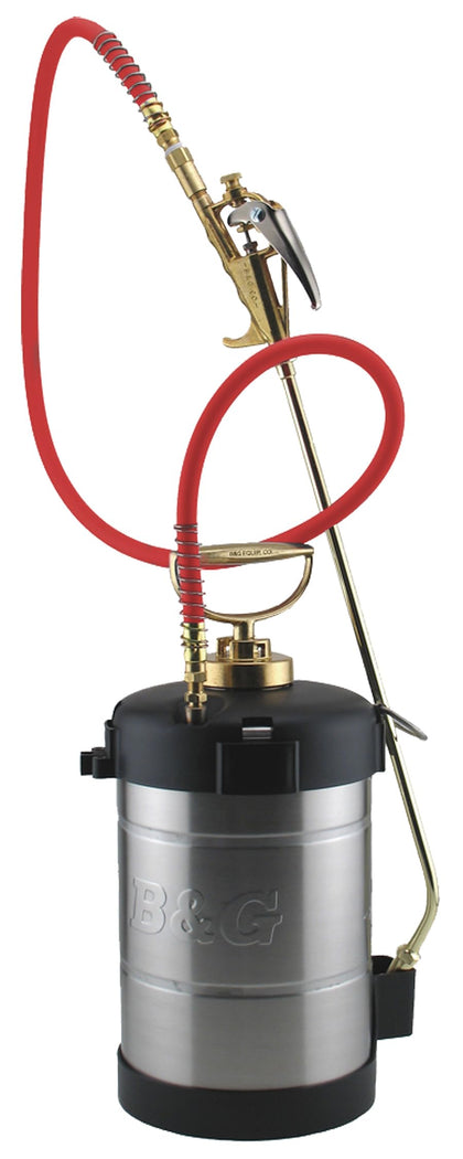 B&G Primeline 1gal stainless sprayer with Extenda-Ban valve enabling precise indoor and outdoor applications.