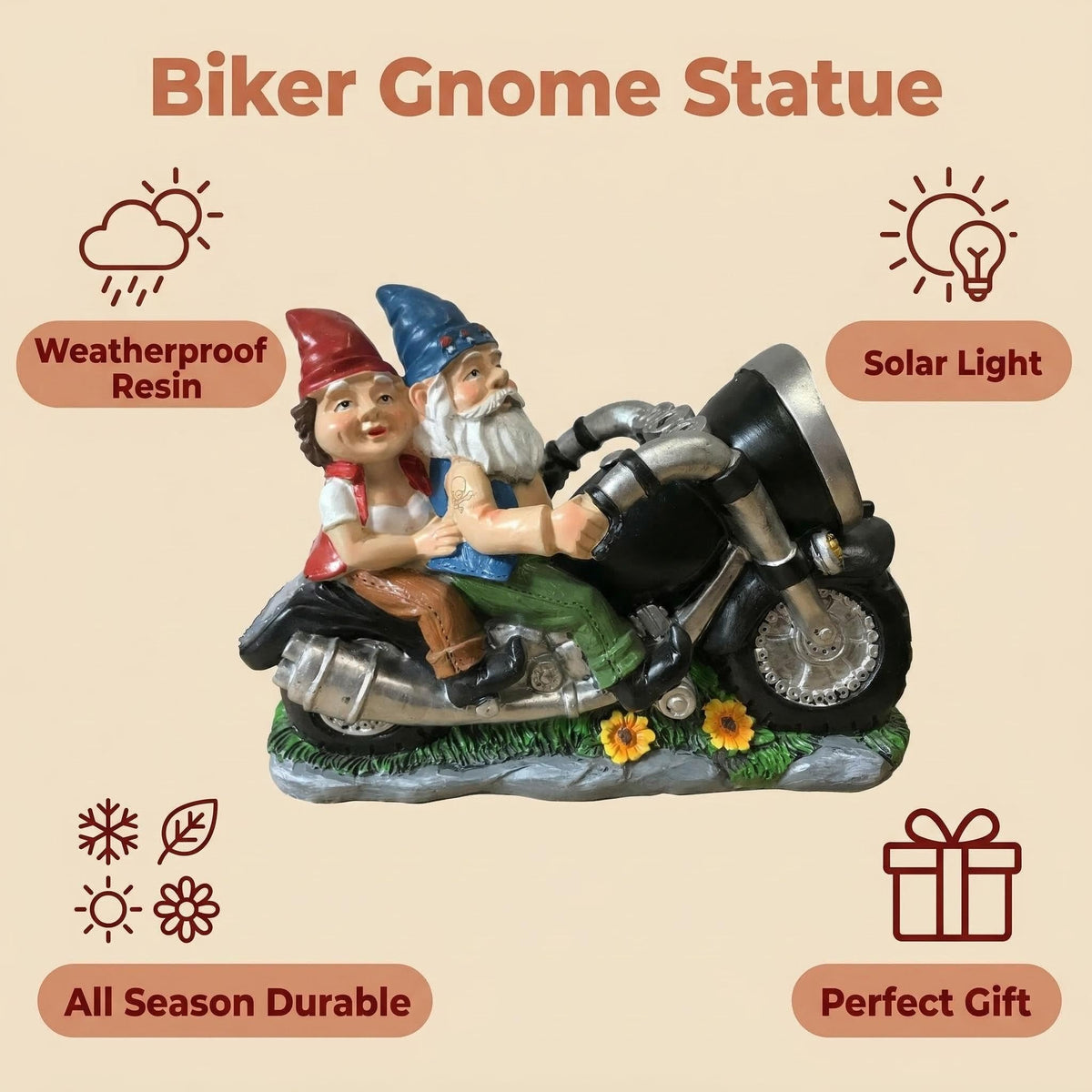 BGBWBFBR ideal gift for gardeners and motorcycle enthusiasts alike