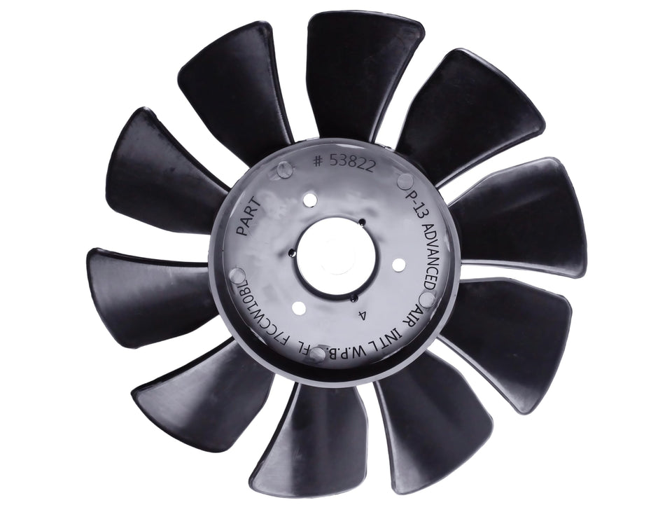 BGD 53822 7-inch axial fan front view improves cooling during heavy mowing