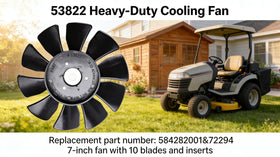 BGD 53822 7-inch axial fan rear view highlights durable mounting