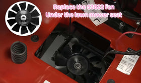 BGD 53822 7-inch axial fan side profile shows compact, easy replacement design