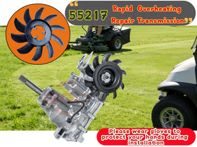 BGD 55217 installation-ready flywheel fan during straightforward swap.