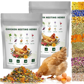 BGraceyy chicken nesting herbs 64oz jar, calming aroma for nesting comfort and easier egg collection.