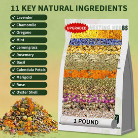 BGraceyy Chicken Nesting Herbs packaging bag highlighting freshness