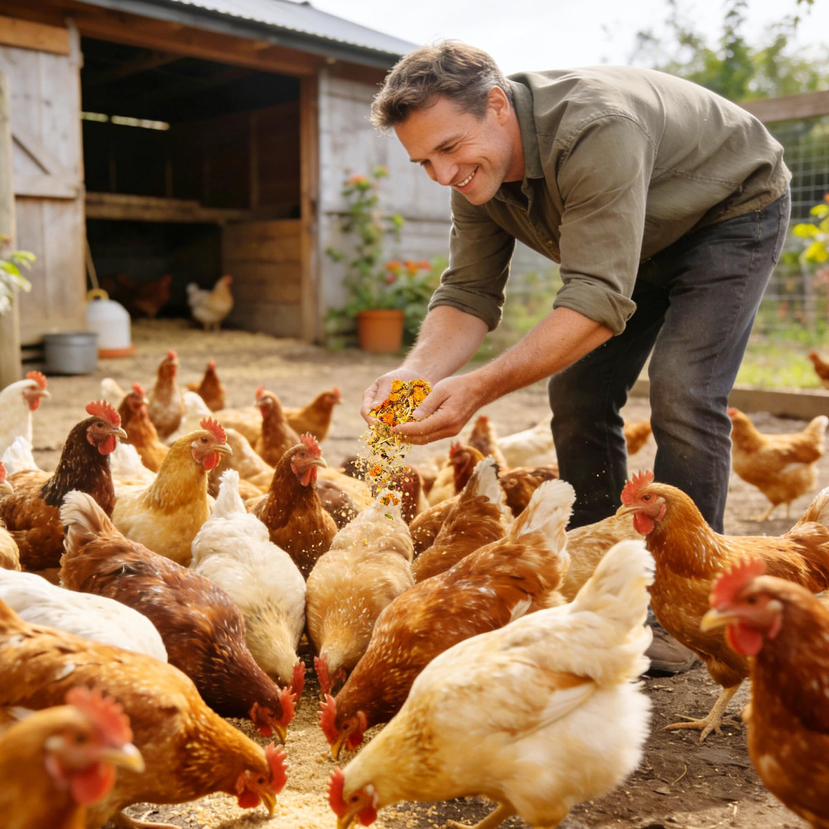 BGraceyy resealable bag display, easy upkeep and long-lasting freshness for flock care.