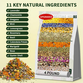 BGraceyy nesting box refresh herbs in coop, invites hens to nest and reduces floor eggs.