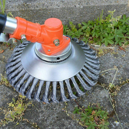 BGTOOL 6-inch rotary weed brush ready for tough weed trimming