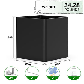 BHCORTEN assembly instruction image illustrates easy setup.