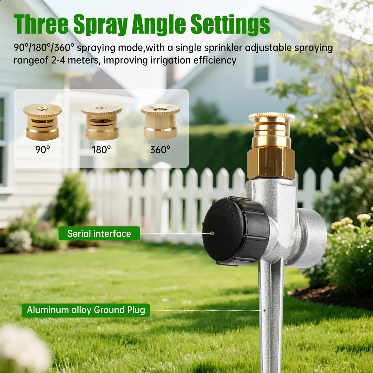 BHVALCON brass 360° nozzle for complete circle irrigation