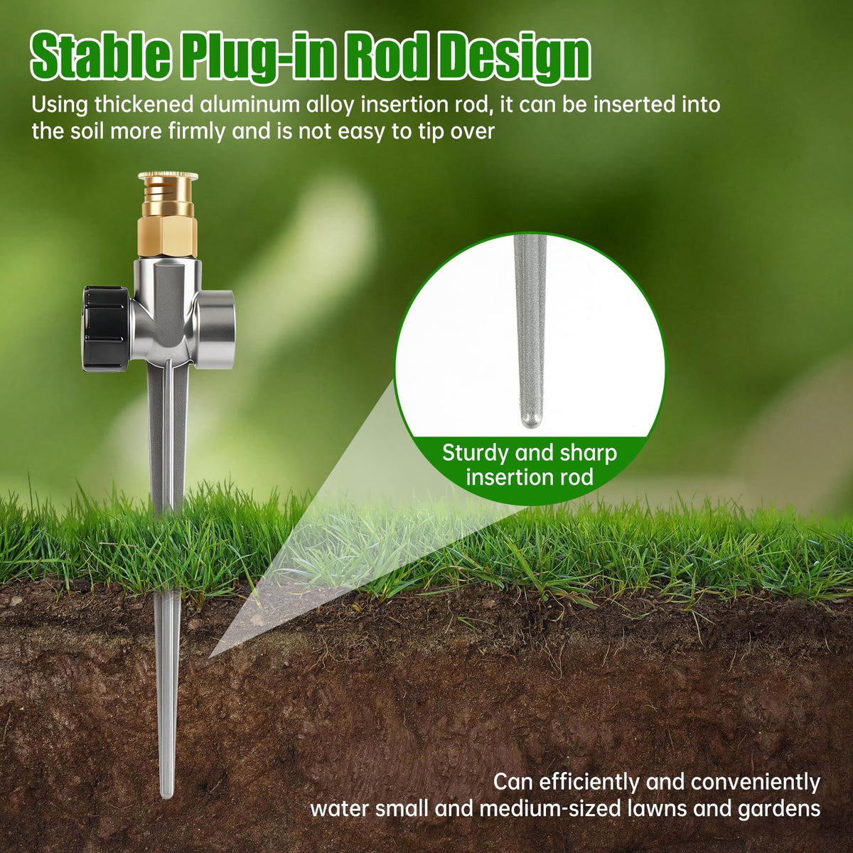 BHVALCON easy setup with hose connection for quick irrigation