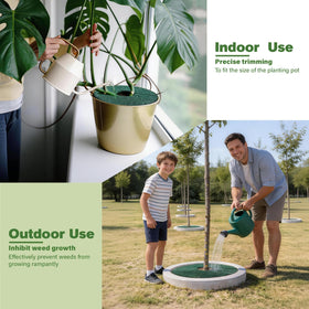 Bhyhok ring thickness 0-6in delivers durable root barrier for landscaping.