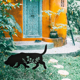 Biagift metal dog garden art stands out as durable outdoor decor.