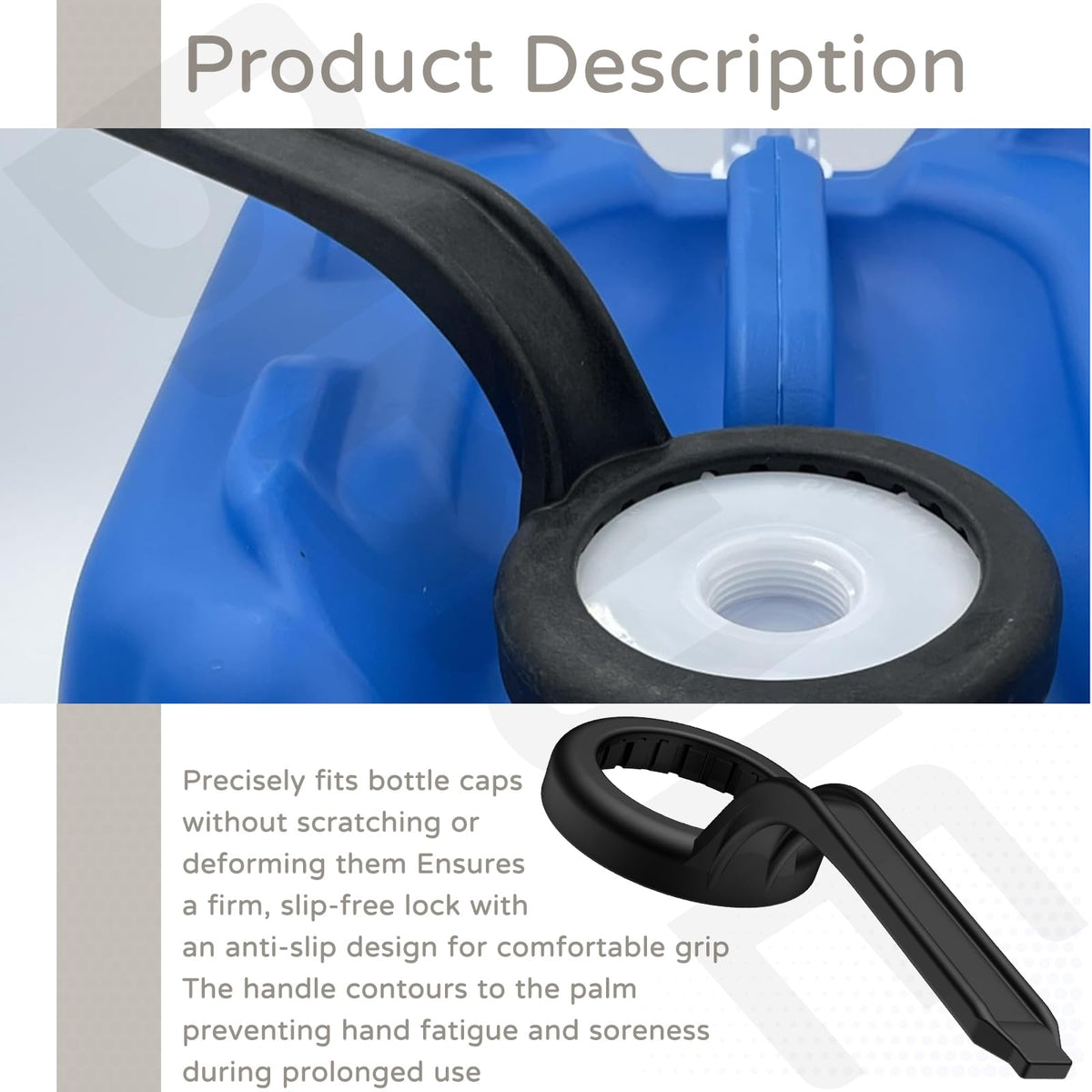 BIBIJIE 70mm wrench in use on glass bottle cap demonstrates secure fit.