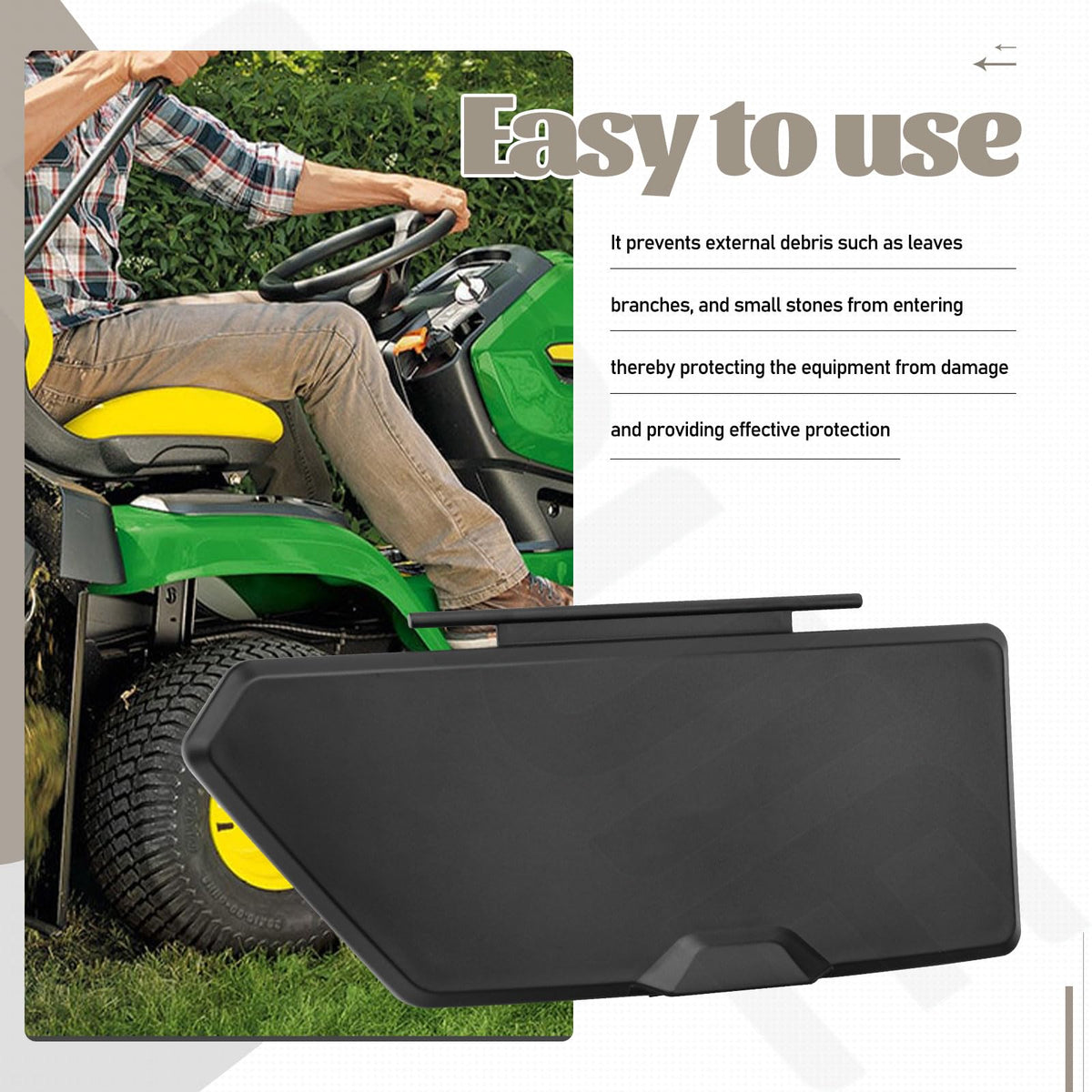 BIBIJIE UC32256 mower cover easy install design for quick protection setup