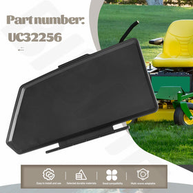 BIBIJIE UC32256 mower cover top view shows durable fabric ready for outdoor use