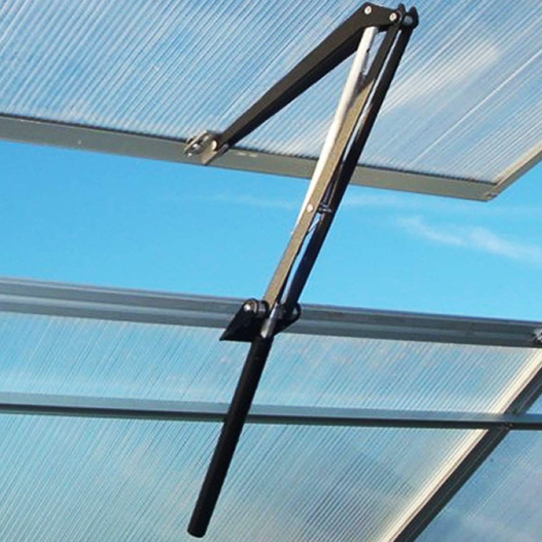 BIBISTORE solar window opener mount demonstrates easy installation and stylish frame.