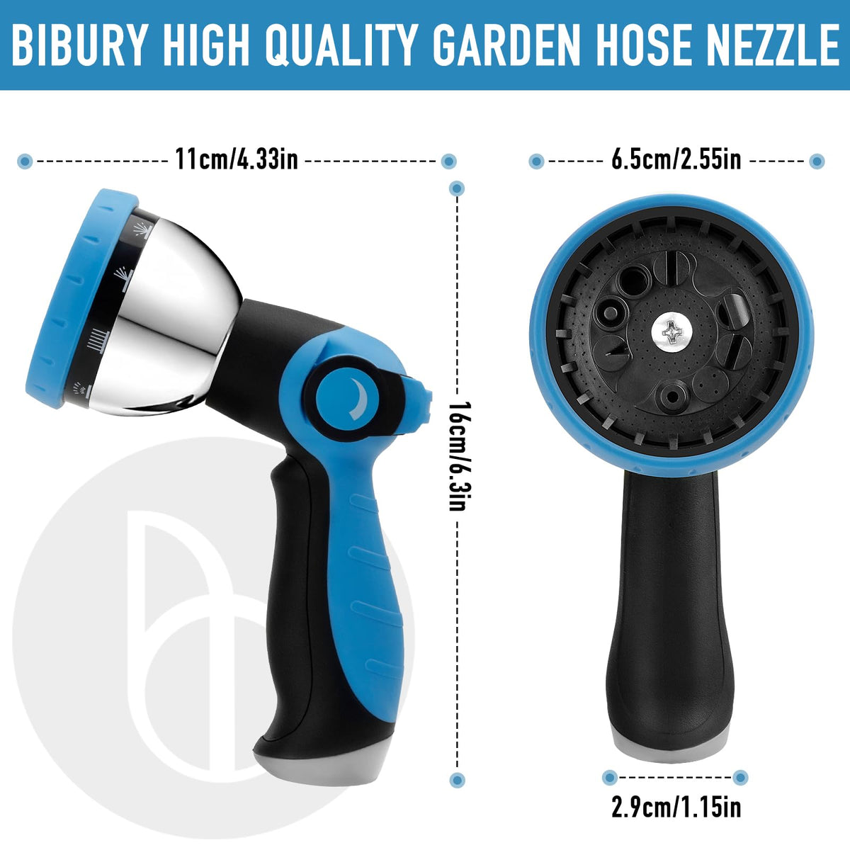 BIBURY built-in shut-off valve helps conserve water between tasks.