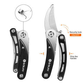 BIBURY multitool knife and saw for garden tasks in one compact tool