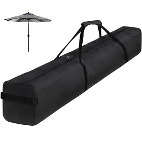 Bicherub 67-inch umbrella storage bag open, roomy interior for outdoor umbrellas and accessories.