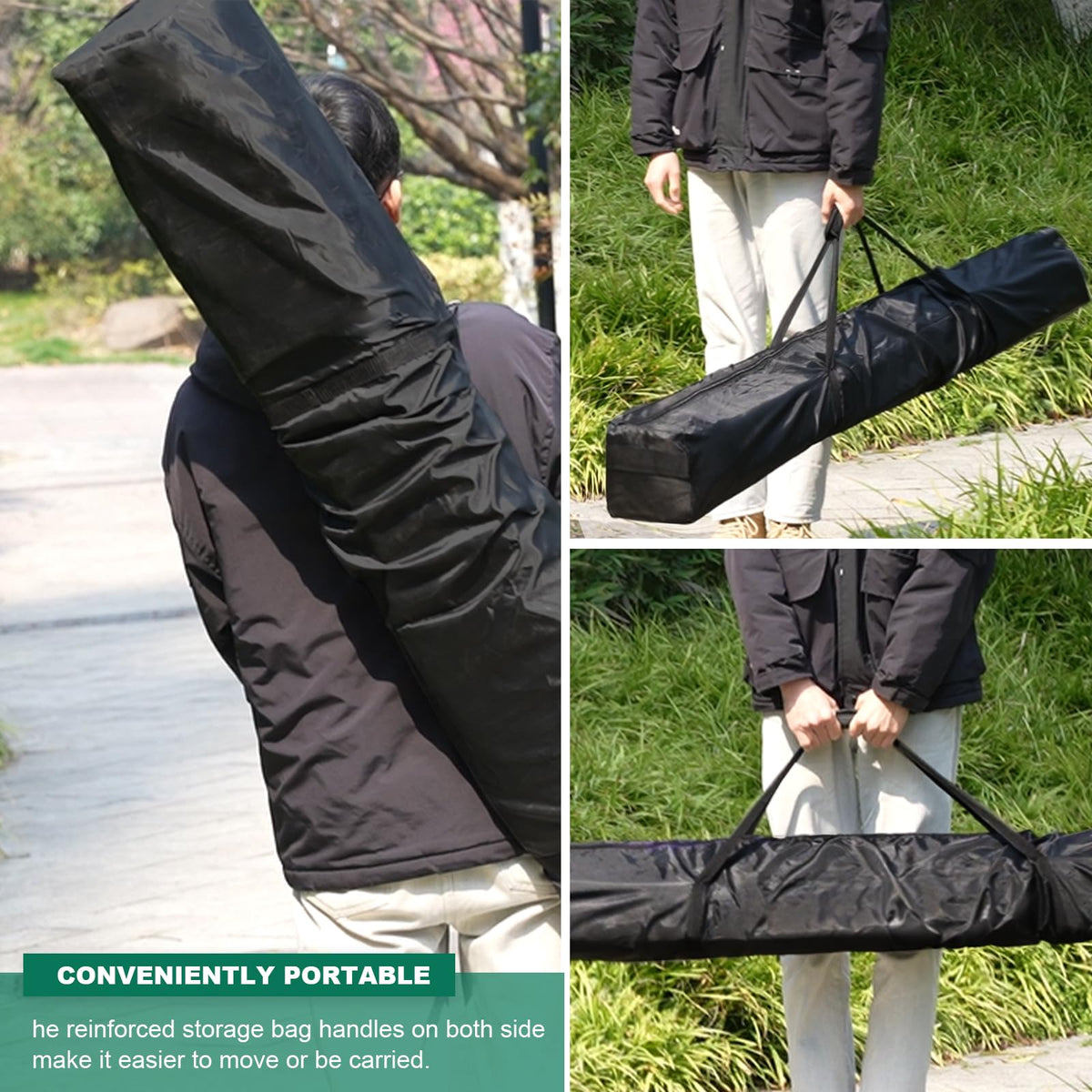 Bicherub folded storage bag, compact solution when not in use.