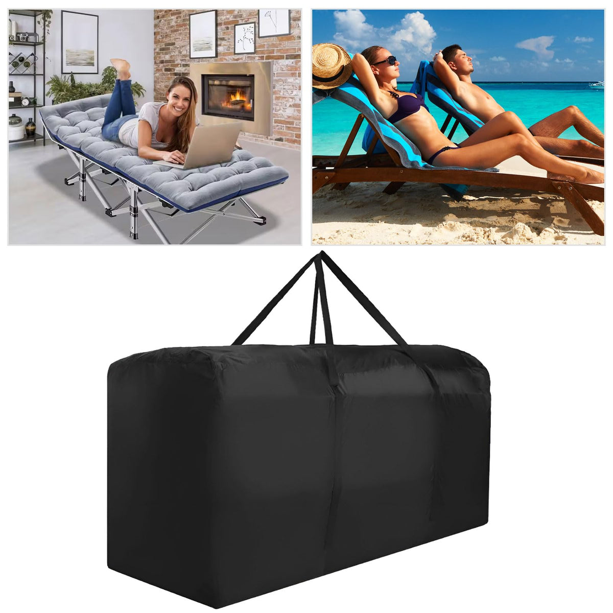Bicherub bag features UV protection to slow fading in sunny patios.