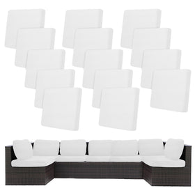 BIETYONE 14-piece stretch cushion covers in jade white packaging for easy sofa refresh