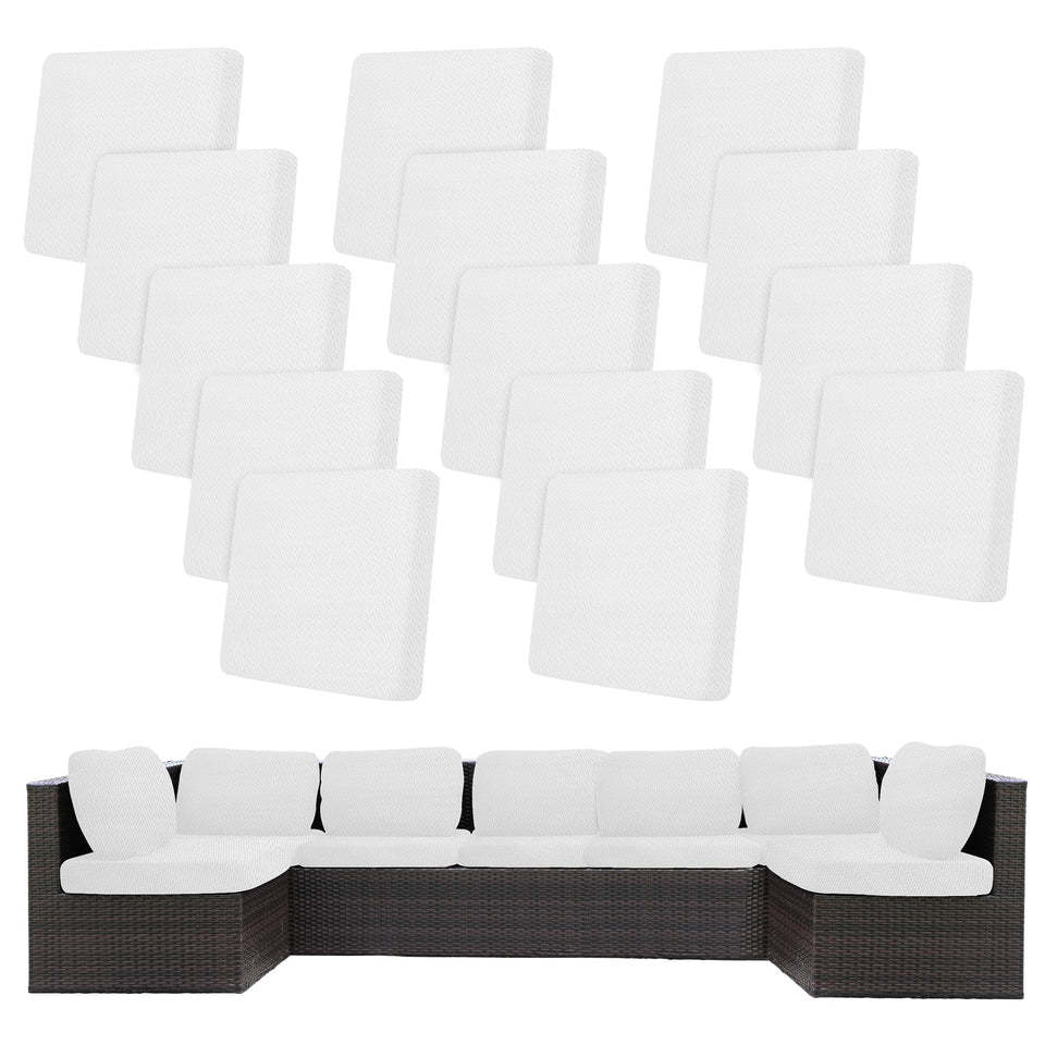 BIETYONE 14-piece stretch cushion covers in jade white packaging for easy sofa refresh