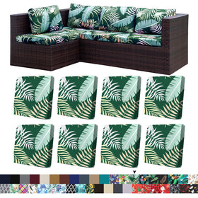BIETYONE Green Forest cushion cover protects outdoor sofa cushions.