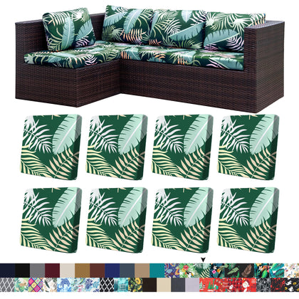 BIETYONE Green Forest cushion cover protects outdoor sofa cushions.