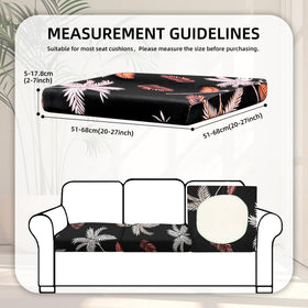 BIETYONE coconut forest cushion cover showcases stretchy fit for quick outdoor updates
