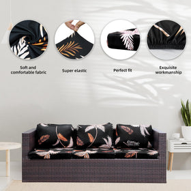 BIETYONE stretch cushion covers are easy to clean and reuse on patio furniture