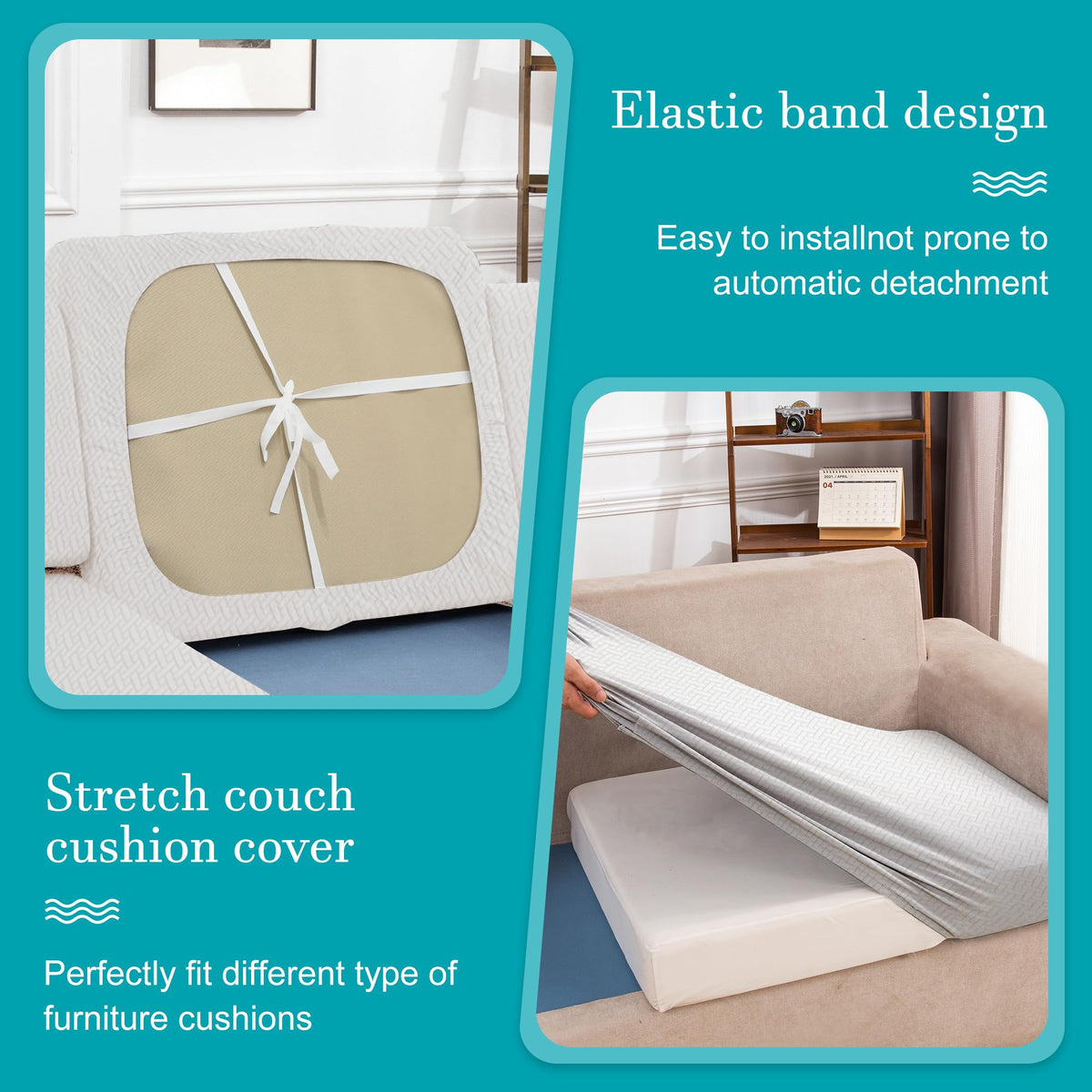 BIETYONE easy-care cushion covers machine washable and fade resistant after washing