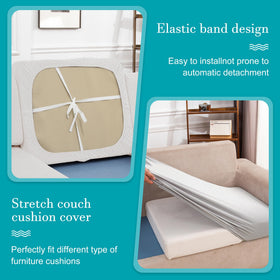 BIETYONE easy-care cushion covers machine washable and fade resistant after washing