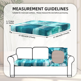 BIETYONE elastic-fit couch cushion cover fits 20–27 inch cushions.