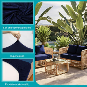 BIETYONE elastic spandex fabric highlights its high stretch and snug fit for varied cushions.