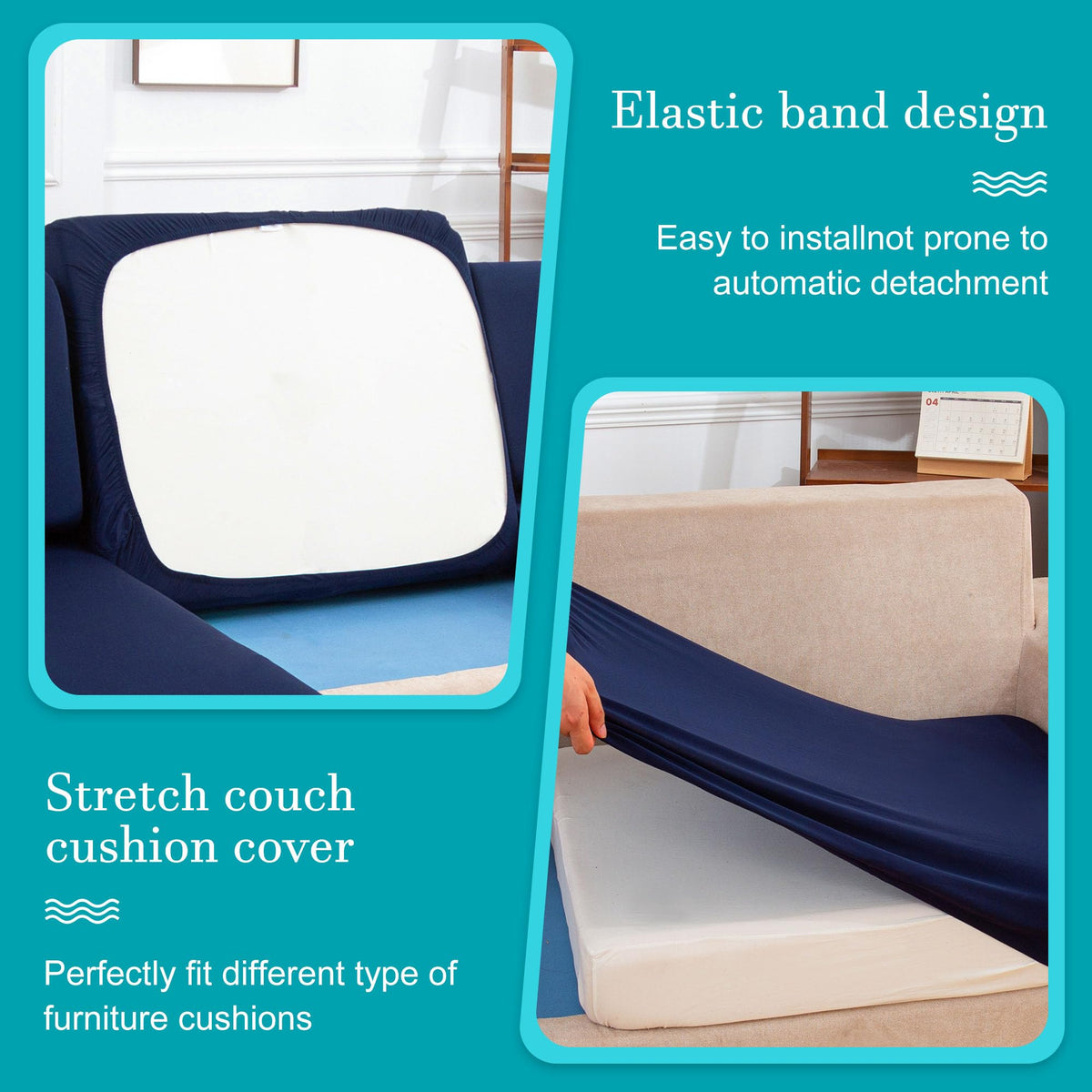 BIETYONE machine-washable cushion cover is easy to care for and colorfast.