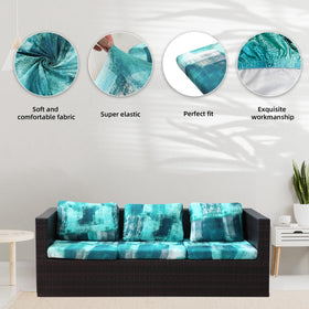 BIETYONE turquoise outdoor cushion cover ideal for quick sofa refresh.