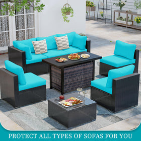 BIETYONE patio cushion cover replacement protects cushions from wear and scratches.