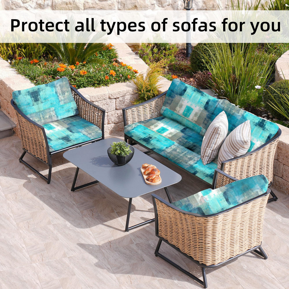 BIETYONE protective sleeve guards sofa cushions from wear and stains.