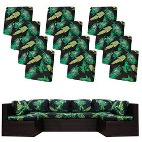BIETYONE stretch patio cushion cover pack protects outdoor cushions with flexible fit.