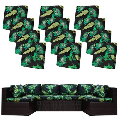 BIETYONE stretch patio cushion cover pack protects outdoor cushions with flexible fit.
