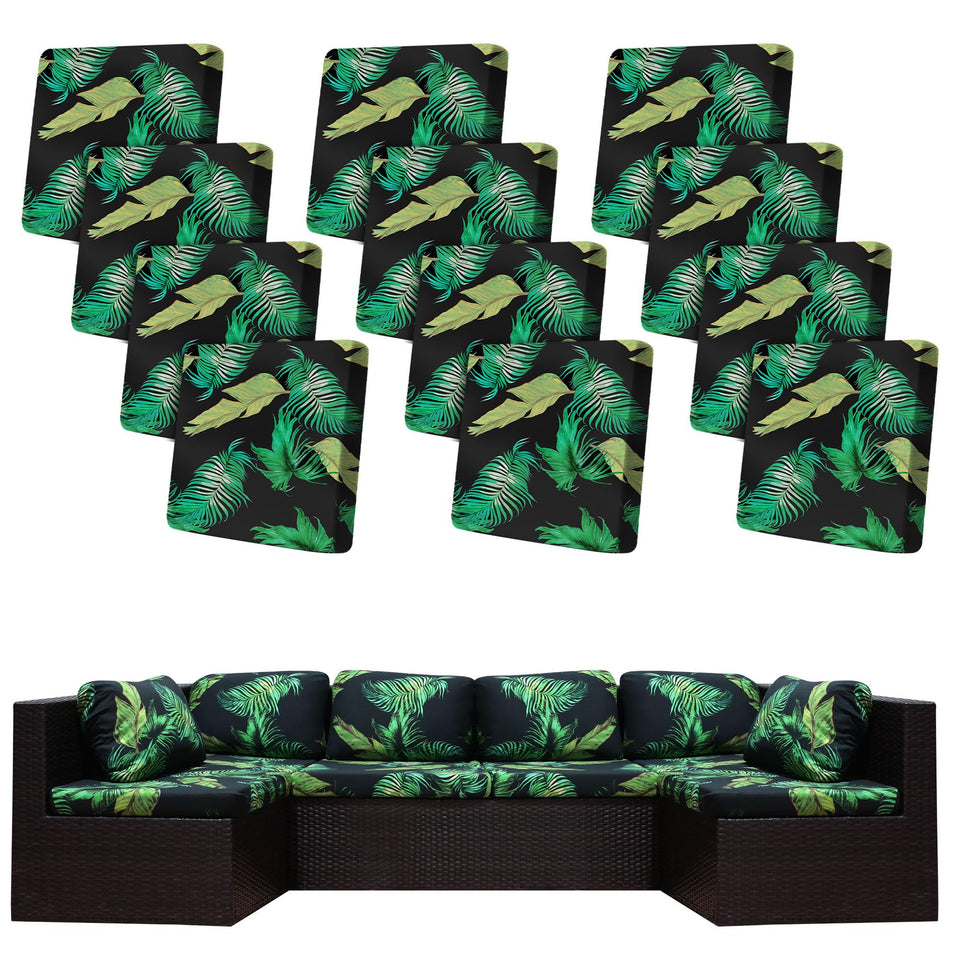 BIETYONE stretch patio cushion cover pack protects outdoor cushions with flexible fit.