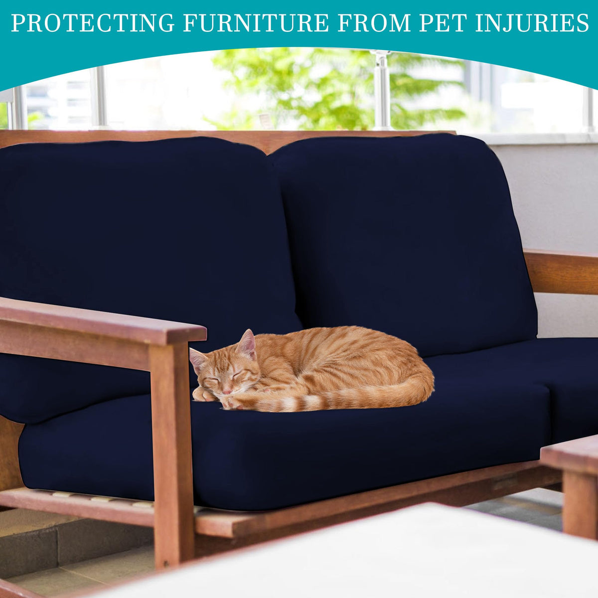 BIETYONE universal-fit cushions 20-27in ensure broad compatibility across outdoor furniture.