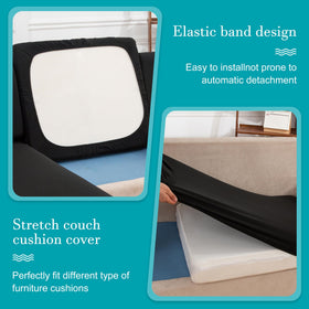 BIETYONE washable outdoor cushion cover being machine washed in cold water.
