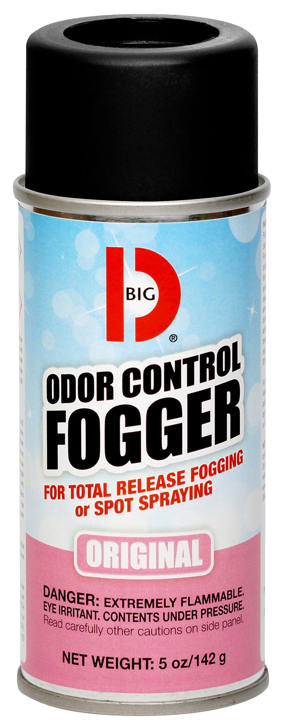 Big D BGD 341 5 oz odor-control fogger for eliminating odors in rooms, cars, and offices.