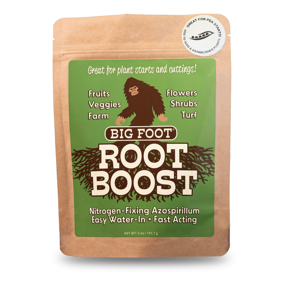 Big Foot Probiotic Root Boost dispensing scoop for precise mixing and application.